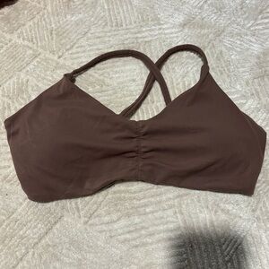Brown Cross-Back Bralette